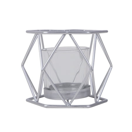 Better Homes & Gardens Modern Wire Tealight Candle Holder, Silver