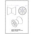 thumbnail image 4 of COLOFULWAY Rouleau de Remorque de Bateau 4 Pouces Rouleau Poly avec Rayons s'Adapte à un Arbre de 1/2 Pouces, Polyuréthane Solide (Bleu), 4 of 4