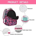 thumbnail image 4 of Wildflower and Hummingbird Print School Backpack - Waterproof Durable Backpack, 4 of 6