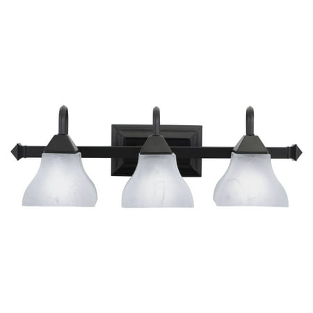 

Vaxcel Cardiff 3 Light Bronze Mission Bathroom Vanity Fixture