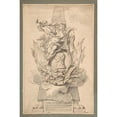 thumbnail image 3 of Gilles-Marie Oppenord 13x18 Black Modern Framed Museum Art Print Titled - Design for a Monument to a Military Leader (ca. 1690-1740), 3 of 5