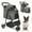 Three rounds of dark gray, variant on A Large Dog Stroller With 4 Heavy-duty Wheels - A Pet Stroller For 2 Cats, A Jogging Stroller With Adjustable Handles, Suitable For Medium To Large Dogs Weighing 120Ibs Or Less.