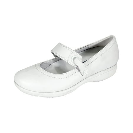 

24 HOUR COMFORT Kristi Wide Width Professional Sleek Shoe WHITE 5