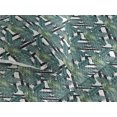thumbnail image 3 of Ambesonne Exotic Quilted Bedspread Set 3 Pcs, Tropical Leaves Monochrome, Twin, Grey Teal Black White, 3 of 4