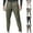 Army Green, variant on Hiking Pants for Men Drawstring Elastic Waist Multi-Pocket Slim Trousers Outdoor Fitness Pants