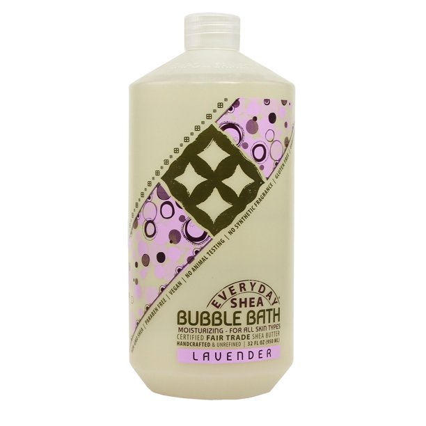 Alaffia Shea Bubble Bath, Lavender, 32 oz