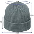 thumbnail image 2 of Winter Hat For Men Reflective Yarn Knit Cap Soft And Warm Fold Up Cuff Daily Caps, 2 of 2