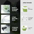 thumbnail image 2 of Large Salad Spinner with Drain, Bowl, and Colander - Quick Easy Multi-Use Lettuce Spinner, Vegetable Dryer, Fruit Washer, Pasta Fries 5.28 Qt, 2 of 3
