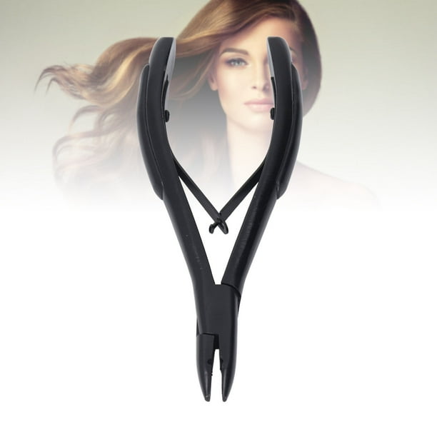 Pinza Para Extensiones De Cabello, Resorte Portátil Negro De Fácil Control Para Extensiones De Cabello Para Micro Bucles