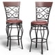 thumbnail image 1 of Conjunto de 2 taburetes de bar Costway Acolchado diseño retro metal 42 x 48 x 114 cm, 1 of 10