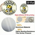 thumbnail image 3 of Vintage Style Ice Cold Lemonade Metal Sign, Aluminum Wall Decor 8*8inch - Summer Wreath Logo for Home, Restaurant, Bar, Cafe Decoration - Fresh Squeezed Lemon Theme, 1pc, 3 of 6