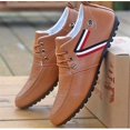 thumbnail image 1 of 2022 zapatos de conducción antideslizantes de Color sólido para hombre primavera otoño nuevos zapatos transpirables de cuero para hombre zapatillas informales británicas, 1 of 2