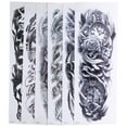 thumbnail image 4 of Pegatinas De Tatuajes Falsos, Efecto De Tatuaje Real Patrones Claros Tatuajes Temporales De Brazo Completo A Prueba De Agua Seguro Para La Piel Fácil De Usar Eliminación Para, 4 of 7