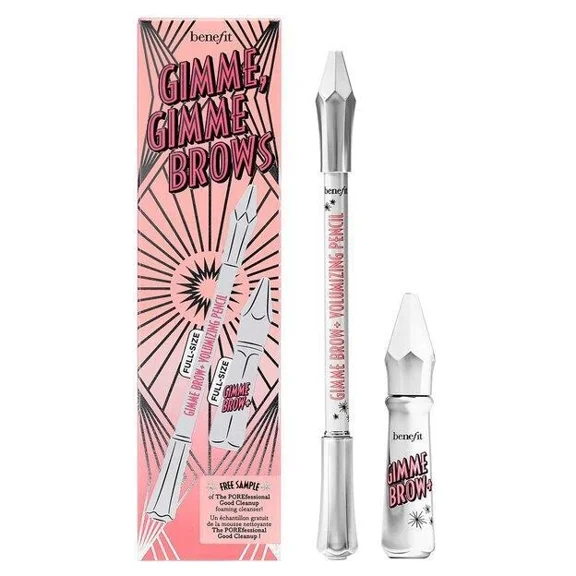 Benefit Cosmetics Gimme Brow Mascara & Volumizing Brow Pencil Set, 4.5 Neutral Deep Brown, 2-Piece Brow Makeup Set