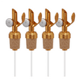 thumbnail image 2 of 4 Pack Olive Oil Spout with Cork Liquor Pourers and Vinegar Stopper for Kitchen Pours or Oils, 2 of 9