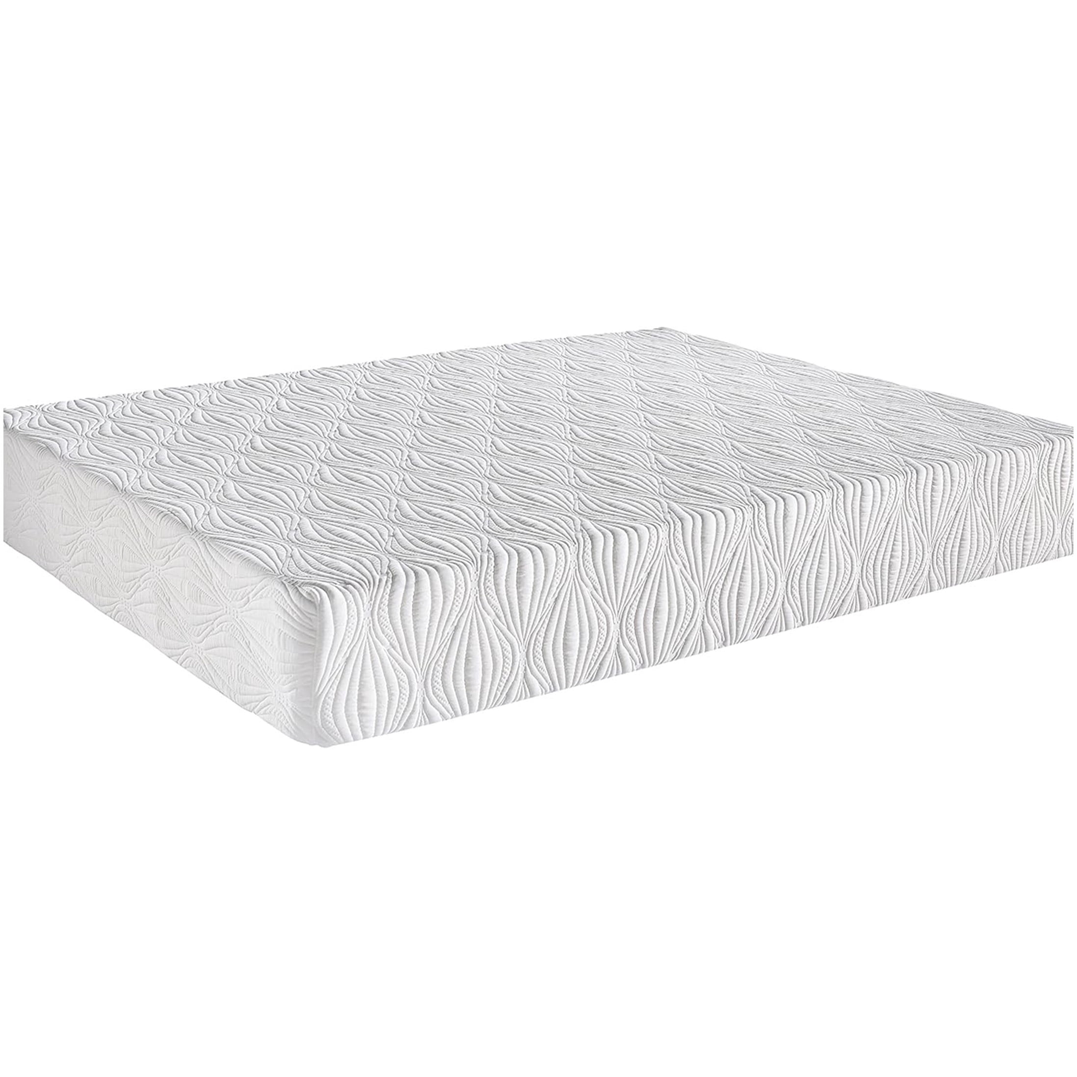CHAMPFLAG Full Size Mattress 10 Inch Medium Firm, Gel Memory Foam, CertiPUR-US Certified, Cooling & Pressure Relief, Bed in a Box, White