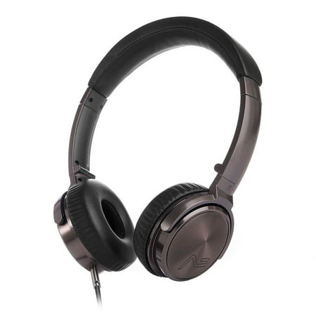 Lasmex C45 Wired On-ear Stereo Headphones, Foldable and Lightweight Music Headphones with Microphone and Volume Control for Adults and Teens (Deep Bass, Detachable Cable, Compact Carrying