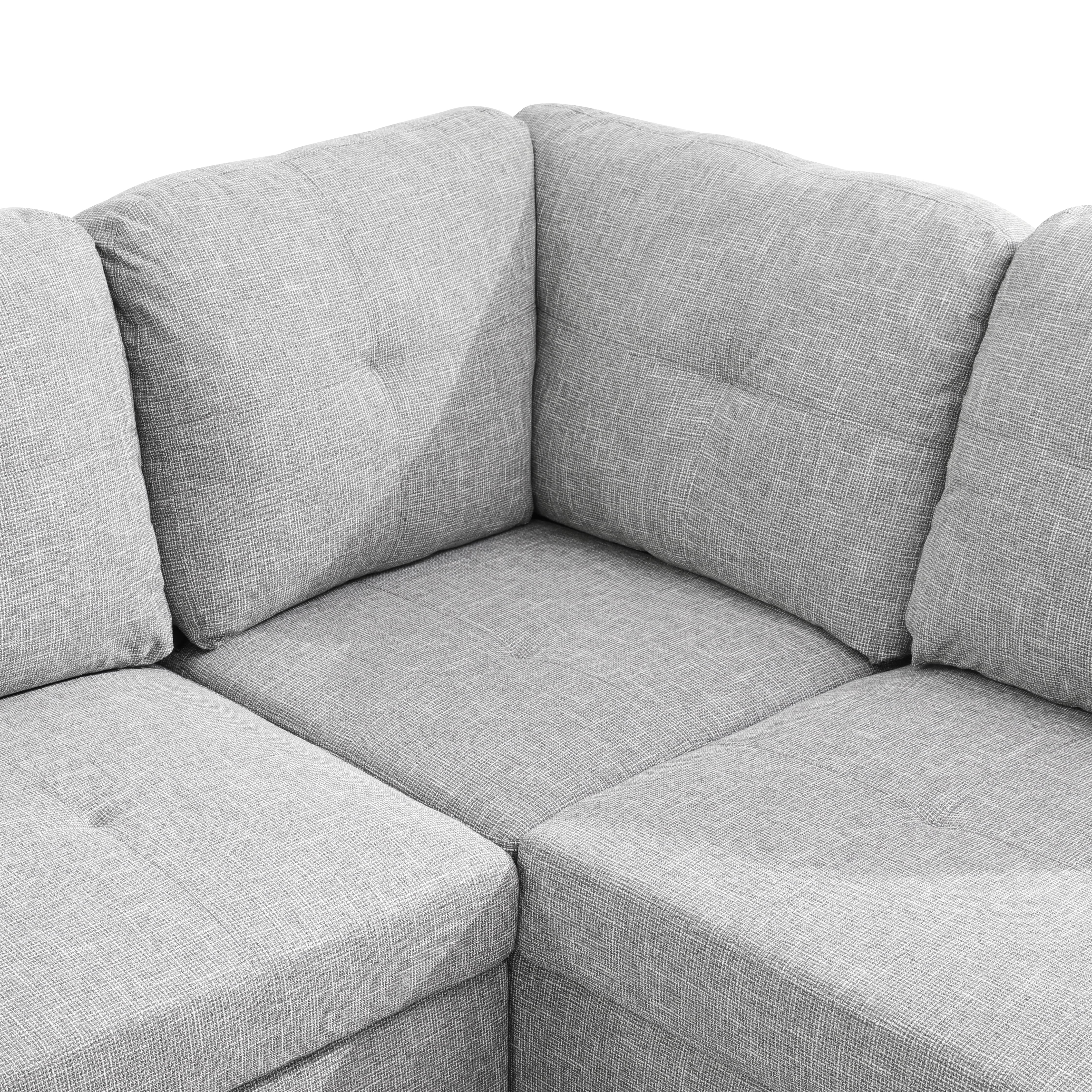 MAYEERTY Modern Adult 3-Piece Couch Set Grey Durable Neutral Furniture Everyday Living Room Use