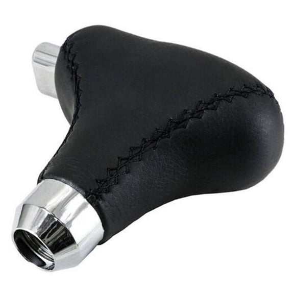 Modified Auto Car Automatic Gear Shift Knob Handle Shifter Head Black PU Leather