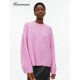 thumbnail image 5 of Suéter básico de manga farol con cuello redondo de Hirsionsan para mujer 2024, jerseys de punto de gran tamaño en rosa y azul, tops casuales gruesos y cálidos para mujer, 5 of 5