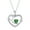 Green, variant on Stethoscope Necklace 925 Sterling Silver Nurse Pendant with 12 Months Birthstone, Graduation Gifts Medical Jewelry for Doctor Nurse Medical Student RN