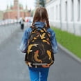 thumbnail image 6 of FORMRS Kids School Backpack Elementary Student Unisex Travel Bookbag with Reflective Stripes, Black Fish Pattern, 6 of 7