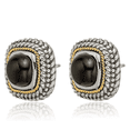 thumbnail image 5 of 925 Sterling Silver Vintage Cabochon Black Onyx Stud Earrings, 5 of 10