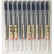 MUJI Gel Ink Ballpoint Pens 07mm Blue-black 10pcs
