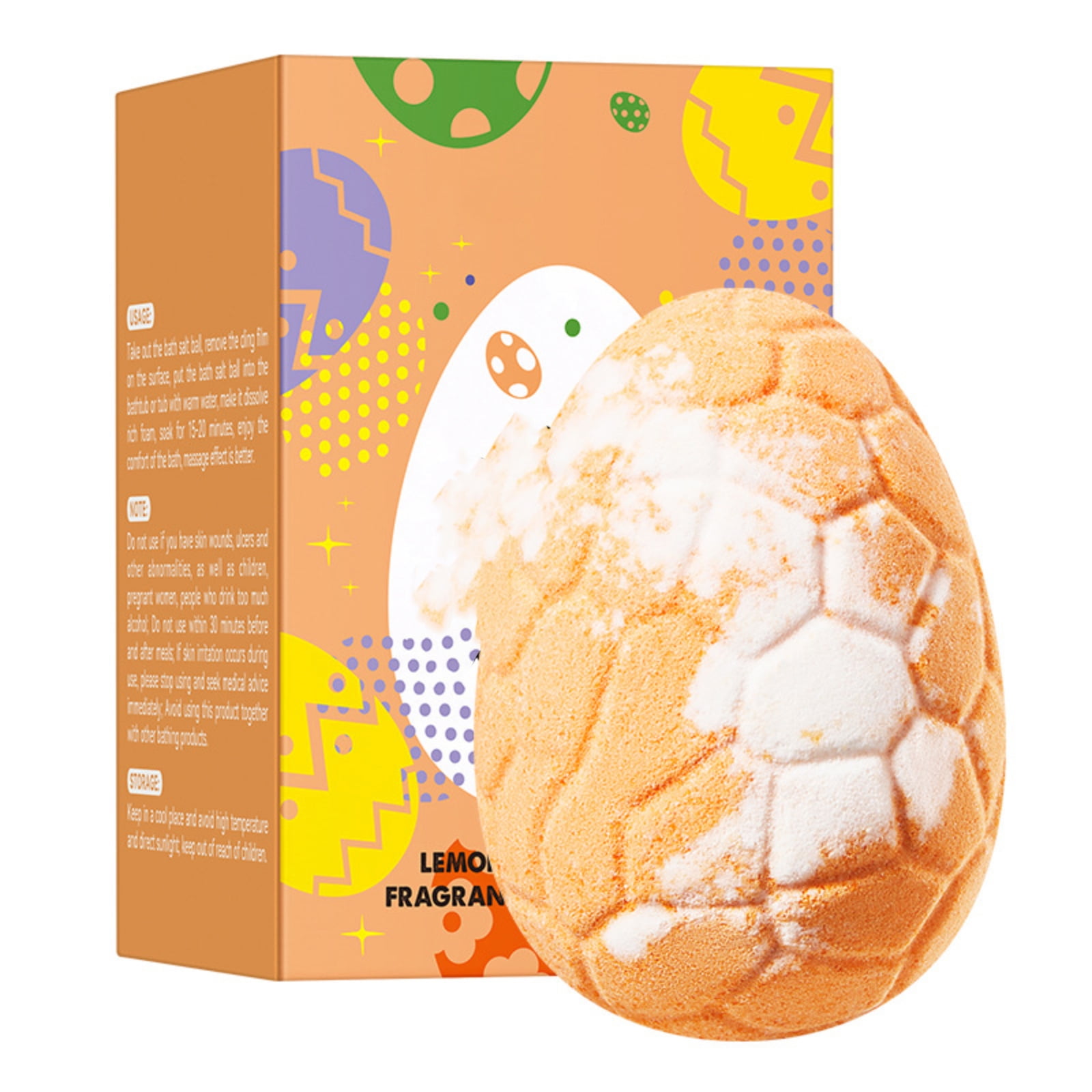 Dinosaur Egg Shaped Effervescent Fizzer with Hidden Toy, Interactive Water Discovery, Skin Nourishing Ingredients, Fun Bathroom Addition, B
