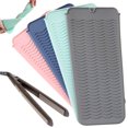 thumbnail image 1 of Funda Silicona Plancha Rizadora Proteccion Calor Bolsa de Silicona Resistente Al Calor alfombrilla de silicona resistente al calor para rizadores y alisadores de pelo (Menta), 1 of 5