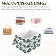 thumbnail image 6 of Yayeee Collapsible Cube Storage Bin with Lid Fabric Closet Decorative Basket with Handles, Gold Geometric Pattern, 6 of 7
