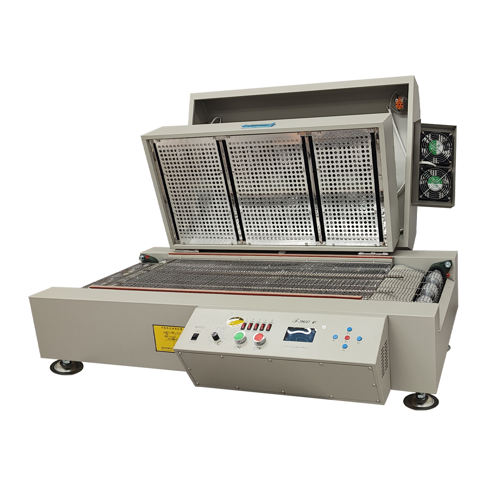T960E Conveyor Reflow Oven 220V Infrared Hot Air Heating Reflow Oven 960mm Ultra Length Heating Zone