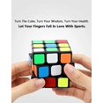 thumbnail image 2 of 3x3 Speed Cube Easy Turning Magic Cube 3x3x3 Puzzle Cube Juego educativo de rompecabezas (56 mm) oso de fresa Electrónica, 2 of 3