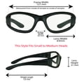 thumbnail image 2 of Motorcycle Safety Glasses Padded for Men and Women. Wrap around Wind and Dust Resistant Frame., 2 of 4