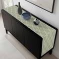 thumbnail image 5 of Sage Green Stripes Table Runner 36 Inches Long, Simple Geometric Modern Monochrome Kitchen Coffee Dining Table Decoration for Home Party Birthday Wedding Home Decor 13x36 Inches, 5 of 8