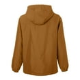 thumbnail image 5 of Harriton M73 Unisex Flex Twill Hooded Jacket-Duck Brown-3XL, 5 of 6