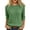 Army Green #43, variant on Women's Cable Knit Sweaters Crewneck Three Quarter Sleeve Soft Pullover Tops Black M