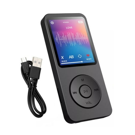 NATEFEMIN Versatile MP3 Player with Bluetooth 5.0 & FM Radio for Music Lovers, Supports WAV Recording Format
