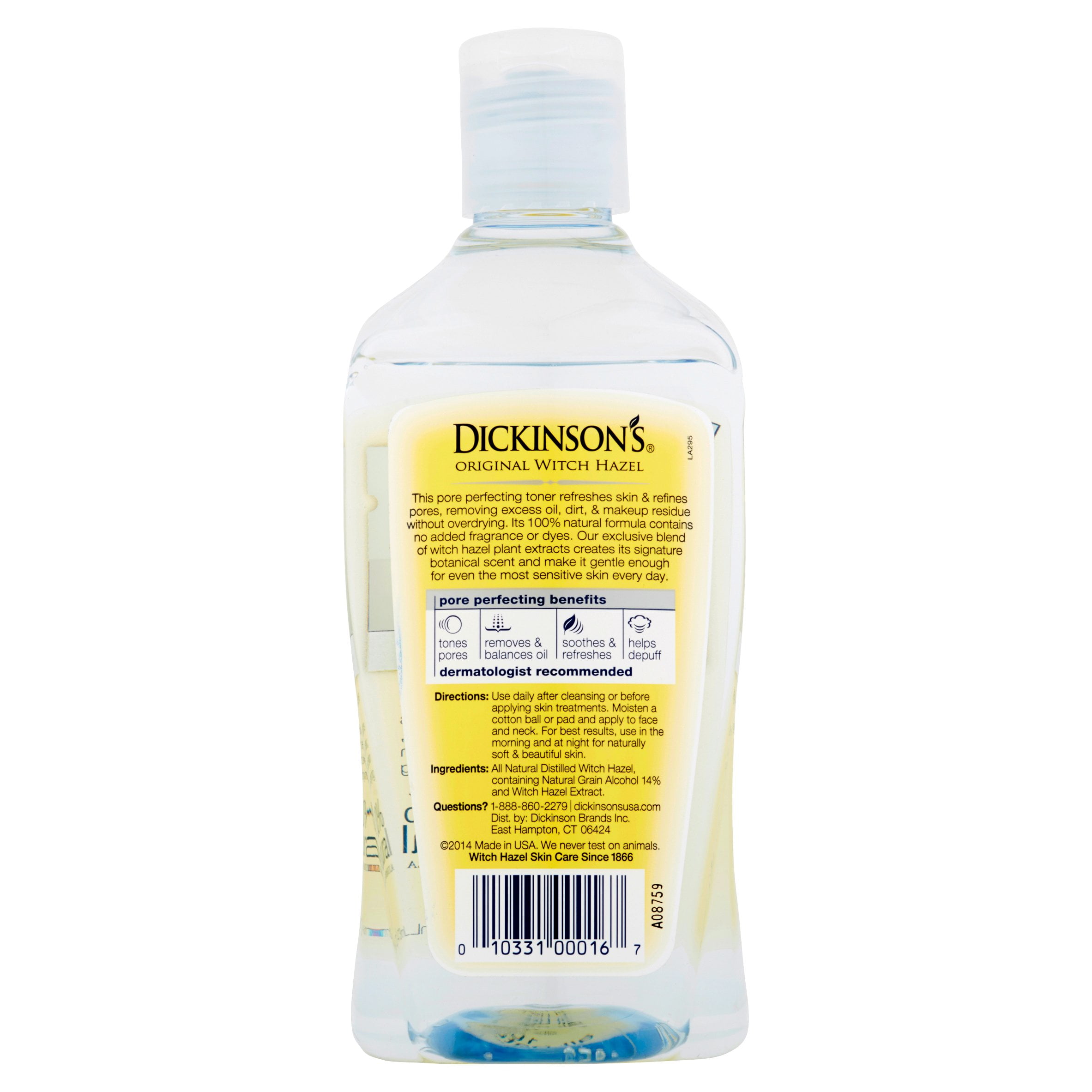 dickinson's witch hazel pore perfecting toner