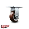 thumbnail image 2 of 5 Inch Heavy Duty Top Plate Polyurethane Rigid Caster with Roller Bearing SCC, 2 of 2