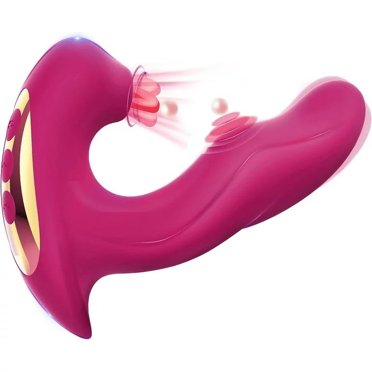 octmom rose toy OCTMOM Rose Toys G Spot Thrusting Women's Vibrator, Red main image 1