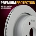 thumbnail image 4 of Metrix Premium Chassis Parts - 13.86 inch (352mm) Rear Coated Vented Disc Brake Rotor Fits 2002-2010 Dodge Ram 1500, 2004-2009 Durango, 2007-09 Chrysler Aspen, 11-18 Ram 1500, 19-24 1500 Classic, 4 of 8