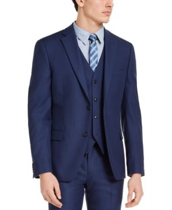 ALFANI  メンズスーツ Alfani Mens Slim fit Suit Jacket Blazer 40 R Navy Blue Solid