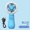 thumbnail image 2 of EUDIDV Hand Held Fan Rechargeable 2023 New Handheld Fan USB Small Fan Portable Desktop With Built-in Night Light Including USB Data Cable USB Fan Portable, 2 of 4