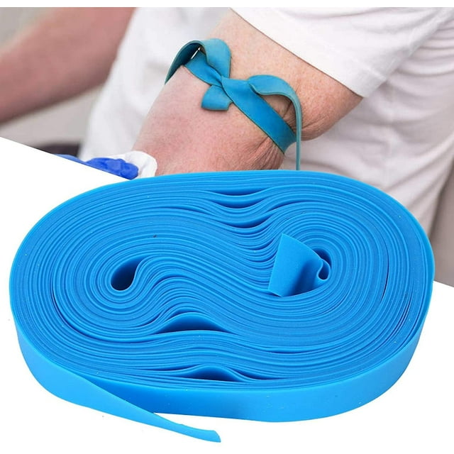 Torniquete desechable, 1 rollo de torniquete médico Vendajes de primeros auxilios Torniquete hemostático de emergencia BANYUO Hogar