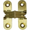 thumbnail image 1 of SOSS Invisible Hinge 1 11/16" Light Duty (Pair) Satin Brass 180 Degrees, 1 of 2