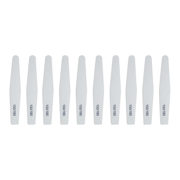 Unique Bargains 10 Pcs Durable Argyle Nail Files Gray White