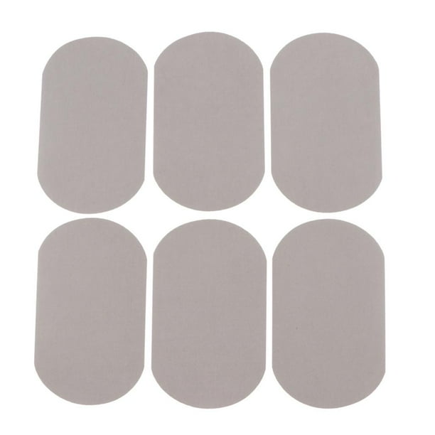 Parches para vaqueros, 6 parches termoadhesivos para reparar ropa, interiores de vaqueros. Gris