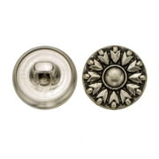 C&C Metal Products 5229 Modern Metal Button, Size 24 Ligne, Antique Nickel, 72-Pack