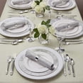 thumbnail image 2 of DISPOSABLE ROUND RIPPLED RIM CHARGER PLATES - 10 PC - White/Silver, 2 of 2